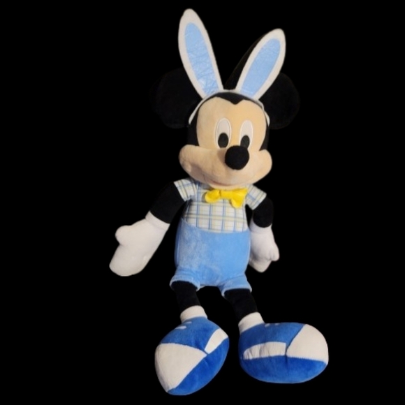 Disney Mickey Mouse Easter 19" Plush with Foam Bunny Ears Rabbit Spring Easter - Picture 5 of 11